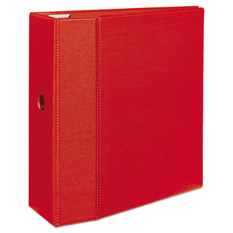 Picture of Heavy-Duty Binder with One Touch EZD Rings, 11 x 8 1/2, 5" Capacity, Red