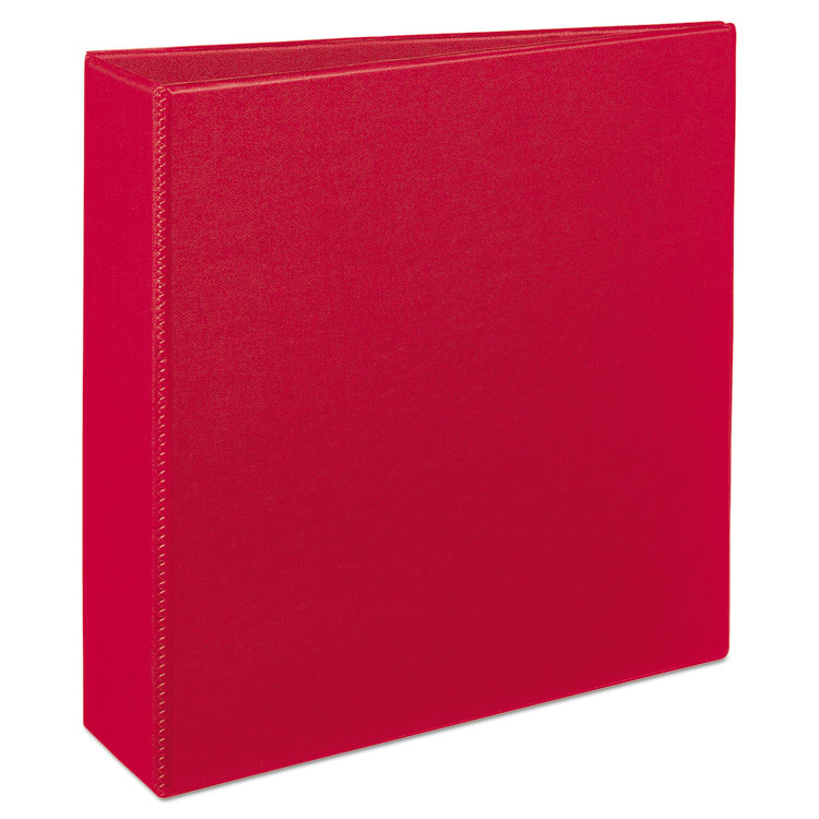 Picture of Durable Binder with Slant Rings, 11 x 8 1/2, 3", Red