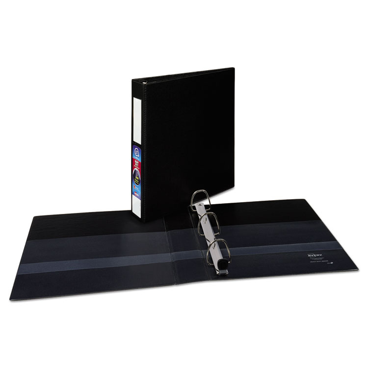 Picture of Heavy-Duty Binder with One Touch EZD Rings, 11 x 8 1/2, 1 1/2" Capacity, Black