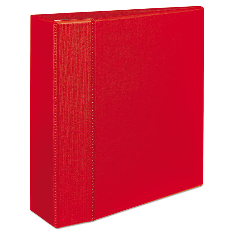 Picture of Heavy-Duty Binder with One Touch EZD Rings, 11 x 8 1/2, 4" Capacity, Red