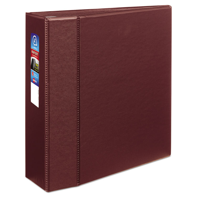 Picture of Heavy-Duty Binder with One Touch EZD Rings, 11 x 8 1/2, 4" Capacity, Maroon