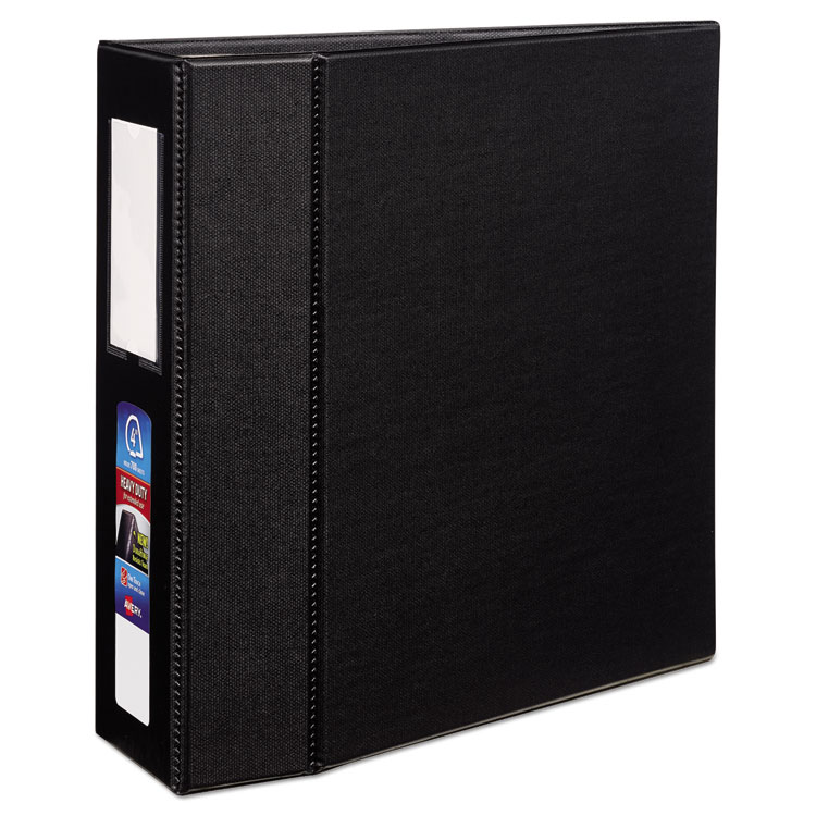 Picture of Heavy-Duty Binder with One Touch EZD Rings, 11 x 8 1/2, 4" Capacity, Black