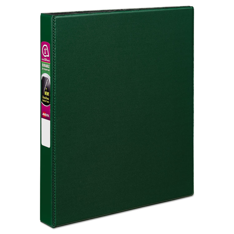 Picture of Durable Binder with Slant Rings, 11 x 8 1/2, 1", Green