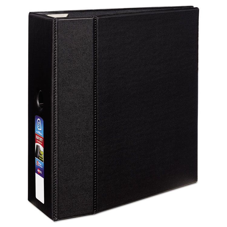 Picture of Heavy-Duty Binder with One Touch EZD Rings, 11 x 8 1/2, 5" Capacity, Black