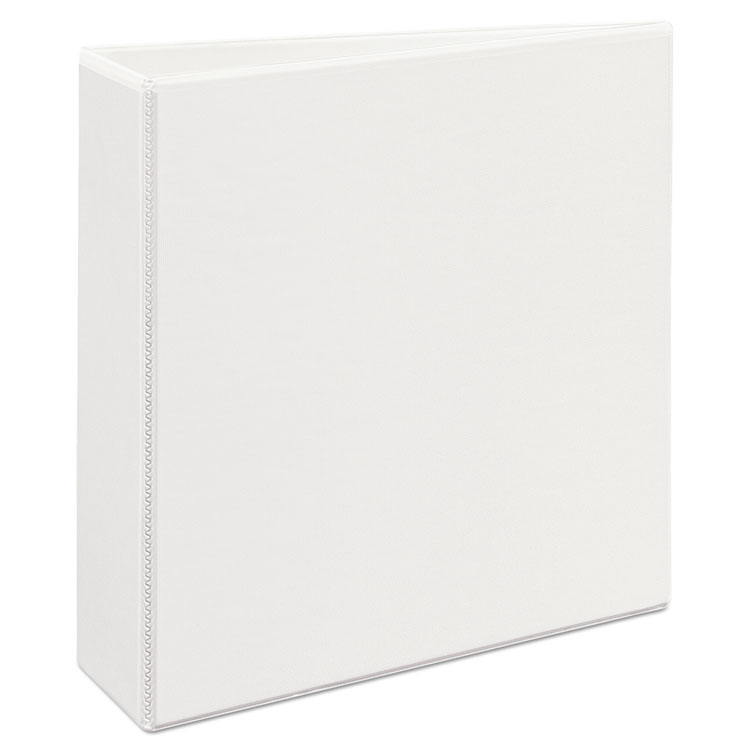 Picture of Heavy-Duty View Binder w/Locking 1-Touch EZD Rings, 3" Cap, White