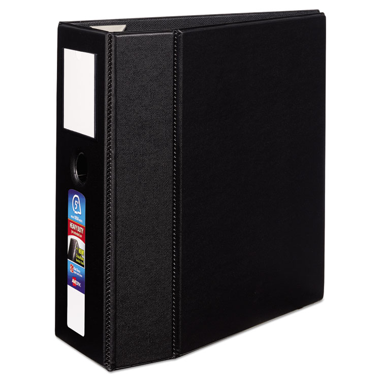 Picture of Heavy-Duty Binder with One Touch EZD Rings, 11 x 8 1/2, 5" Capacity, Black