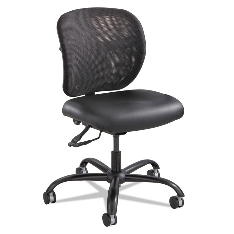 Picture of Vue Intensive Use Mesh Task Chair, Vinyl Seat, Black