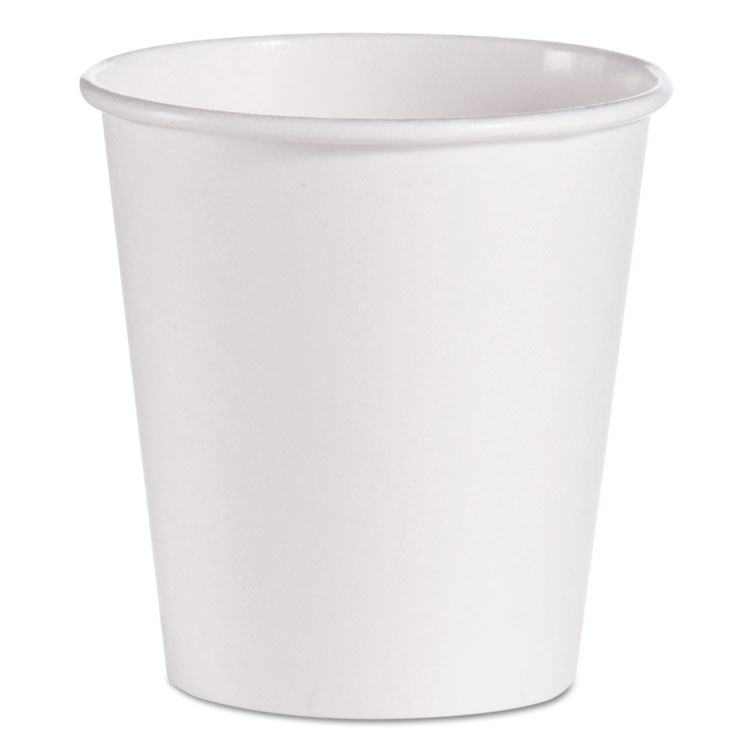 Picture of Single-Sided Poly Paper Hot Cups, 10 Oz, White, 1000/carton