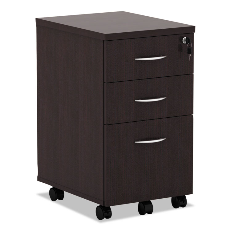 Picture of Alera Valencia Mobile B/b/f Pedestal File, 15 7/8 X 20 1/2 X 28 3/8, Espresso