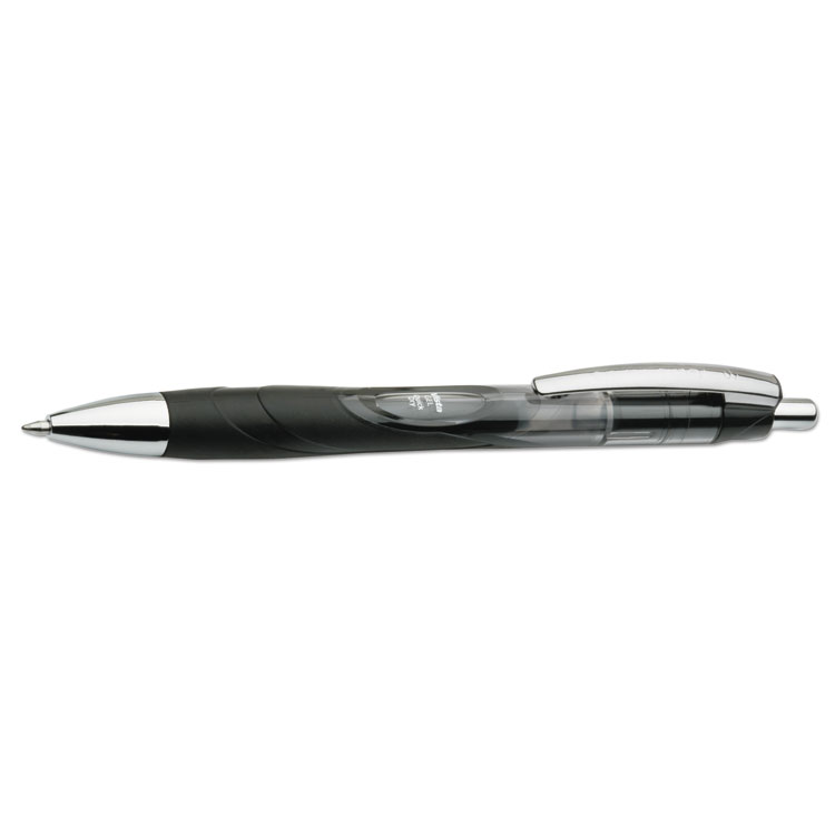 7520015068500, SKILCRAFT VISTA Gel Pen, Retractable, Medium 0.7 mm, Black Ink, Smoke Barrel, Dozen