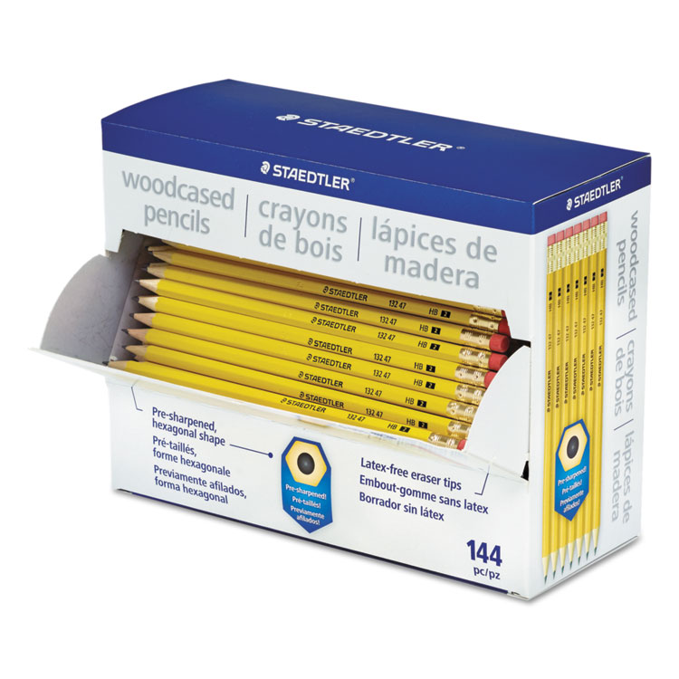 Picture of Woodcase Pencil, Graphite Lead, Yellow Barrel, 144/Pack