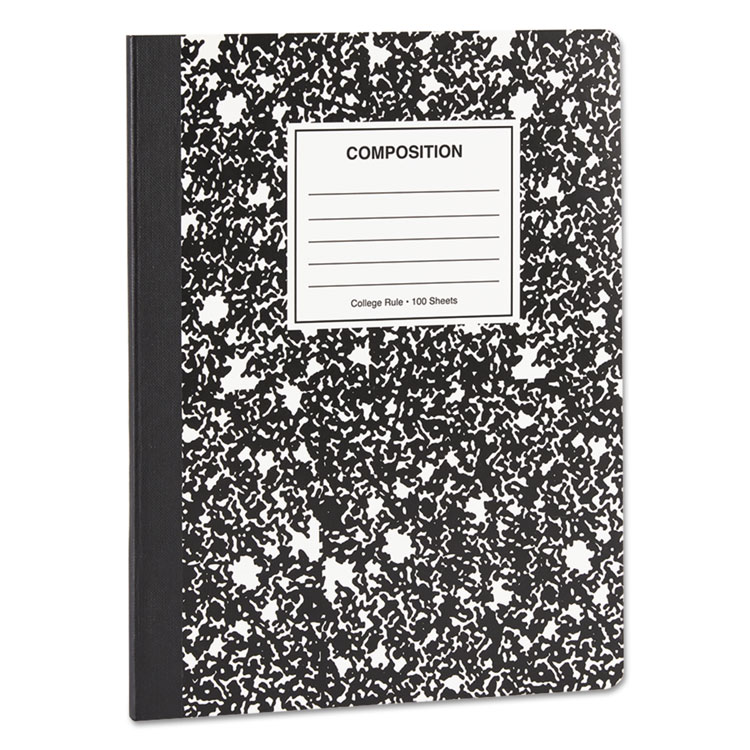 Picture of Composition Book, College Rule, 9 3/4 X 7 1/2, White, 100 Sheets