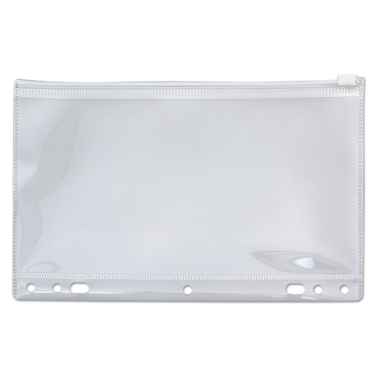 Picture of Zip-All Ring Binder Pocket, 6 x 9 1/2, Clear