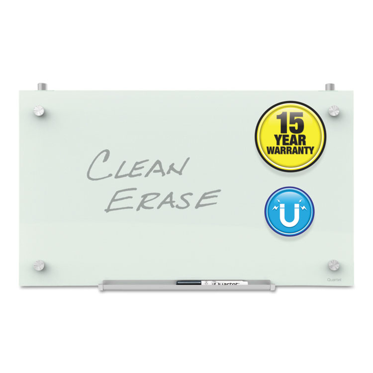 Picture of Infinity Magnetic Glass Dry Erase Cubicle Board, 18 X 30, White