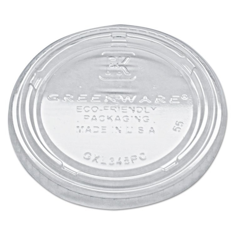 Picture of Portion Cup Lids, Fits 3.25-5.5oz Cups, Clear, 2500/carton