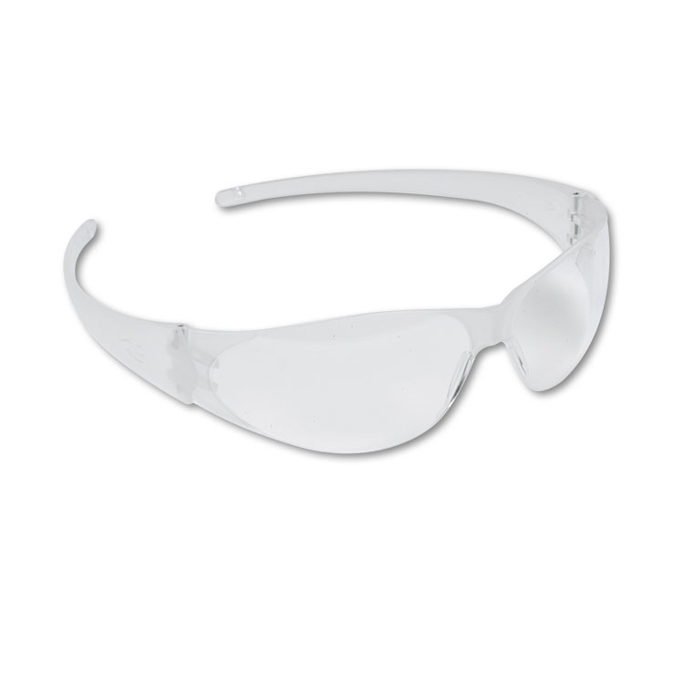 Picture of Checkmate Wraparound Safety Glasses, CLR Polycarb Frm, Uncoated CLR Lens, 12/Box
