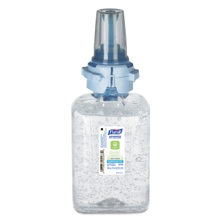 Picture of Advanced Green Certified Instant Hand Sanitizer Refill Gel, 700 mL, ADX7