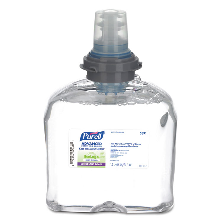 Picture of TFX Green Certified Instant Hand Sanitizer Foam Refill, 1200mL, Clear