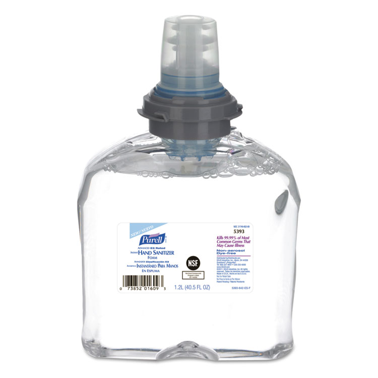 Picture of Advanced E3-Rated Instant Hand Sanitizer Foam, 1200 Ml Refill, 2/carton