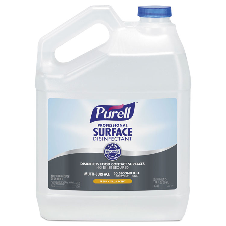 Picture of Professional Surface Disinfectant, Fresh Citrus, 1 Gal Bottle, 4/carton