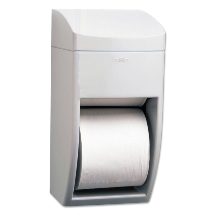 Picture of Matrix Series Two-Roll Tissue Dispenser, 6 1/4w x 6 7/8d x 13 1/2h, Gray