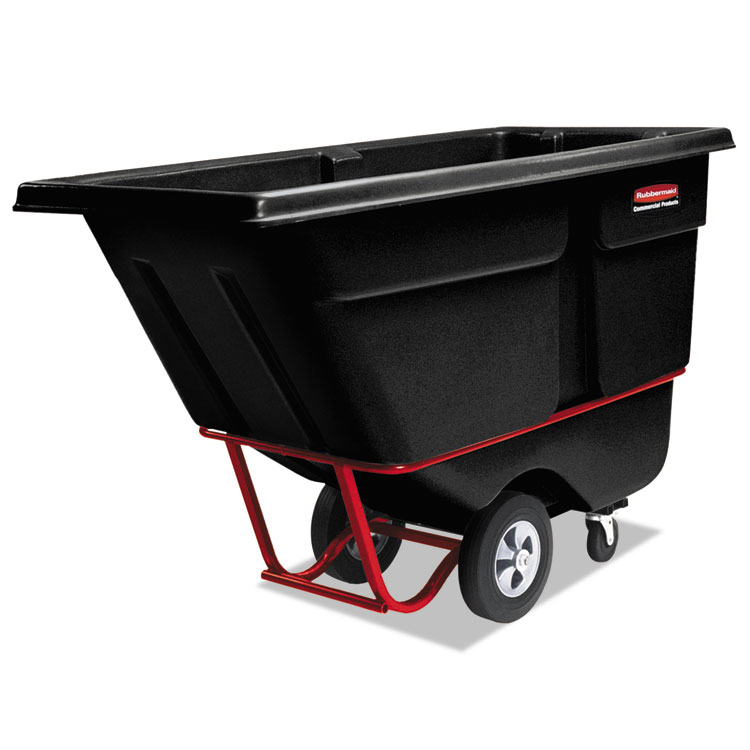 Picture of Rotomolded Tilt Truck, Rectangular, Plastic, 1400-lb Cap., Black