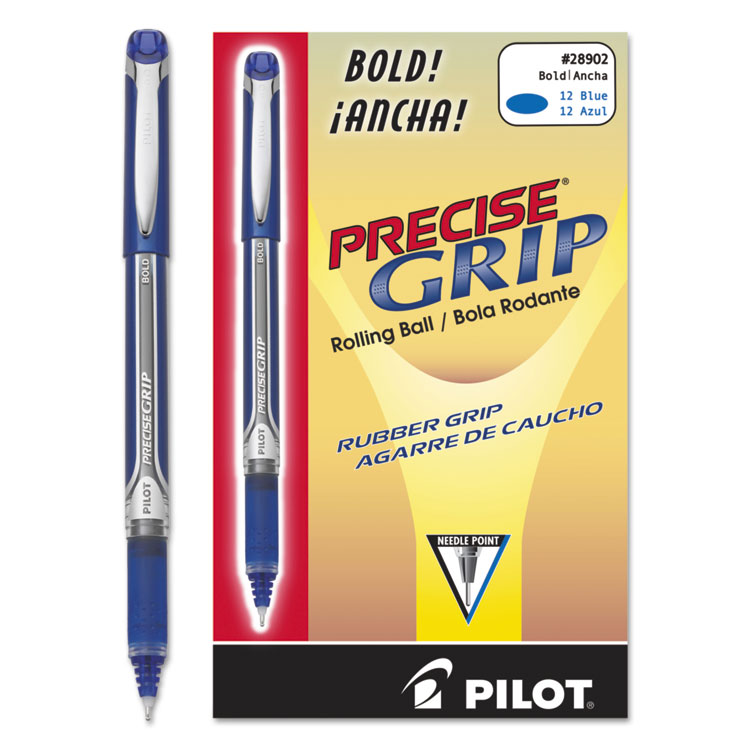 Picture of Precise Grip Roller Ball Stick Pen, Blue Ink, 1mm