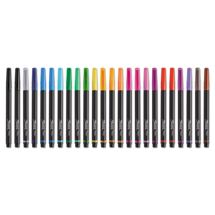 Picture of Art Pen, Assorted Ink, Fine, 24/pack