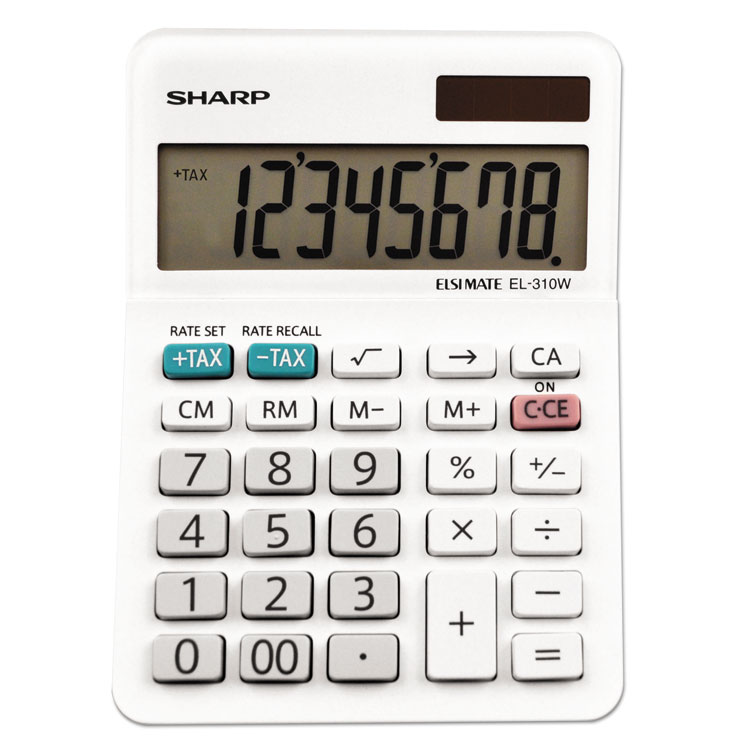 Picture of El-310wb Mini Desktop Calculator, 8-Digit Lcd