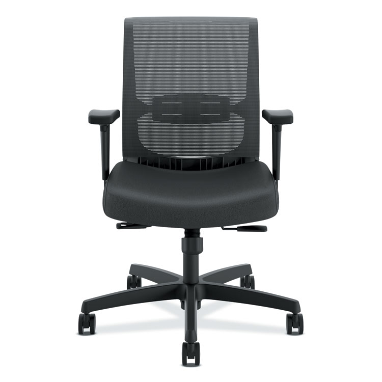 Picture of CONVERGENCE SYNCHO-TILT CHAIR, BLACK FABRIC/BLACK PLASTIC