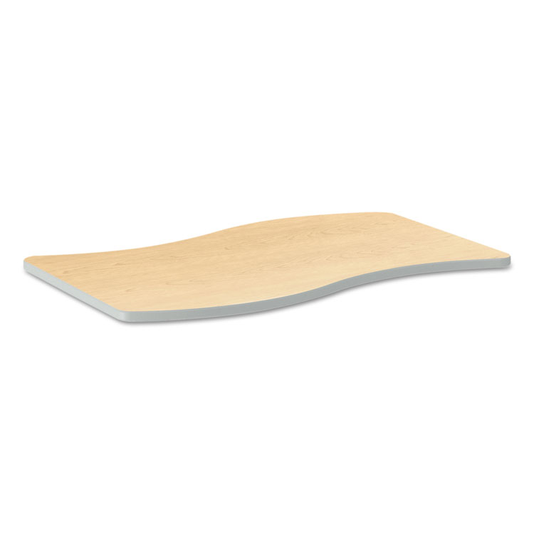 Picture of BUILD RIBBON SHAPE TABLE TOP, 54W X 30D, NATURAL MAPLE