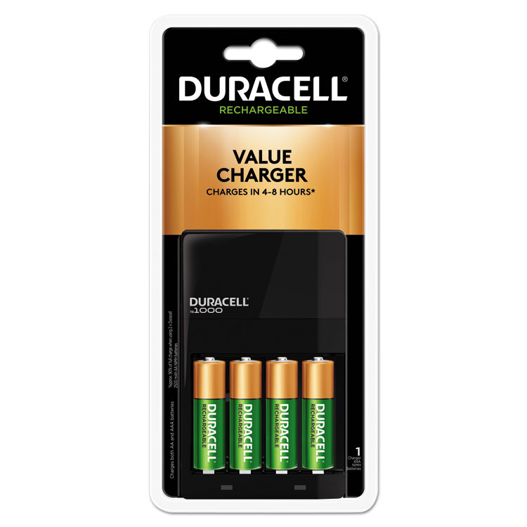 Chargeur + Piles Rechargeables Duracell Cef14 2 X Aa + 2 X Aaa