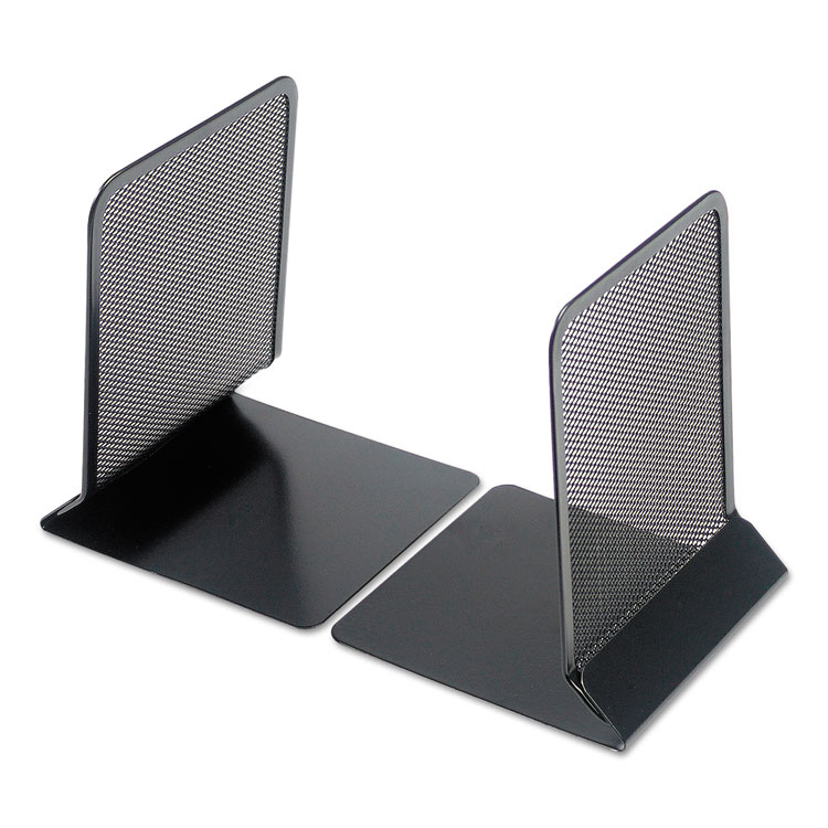Picture of Metal Mesh Bookends, 5 3/8" X 6 3/4", Black