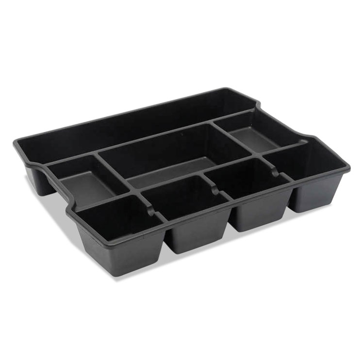 Picture of High Capacity Drawer Organizer, 14 7/8 X 11 7/8 X 2 1/2, Plastic, Black