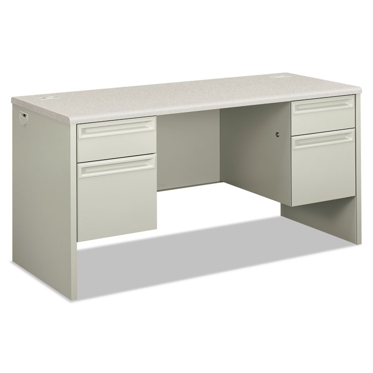Picture of 38000 Series Kneespace Credenza, 60w X 24d X 29 1/2h, Silver Mesh/light Gray