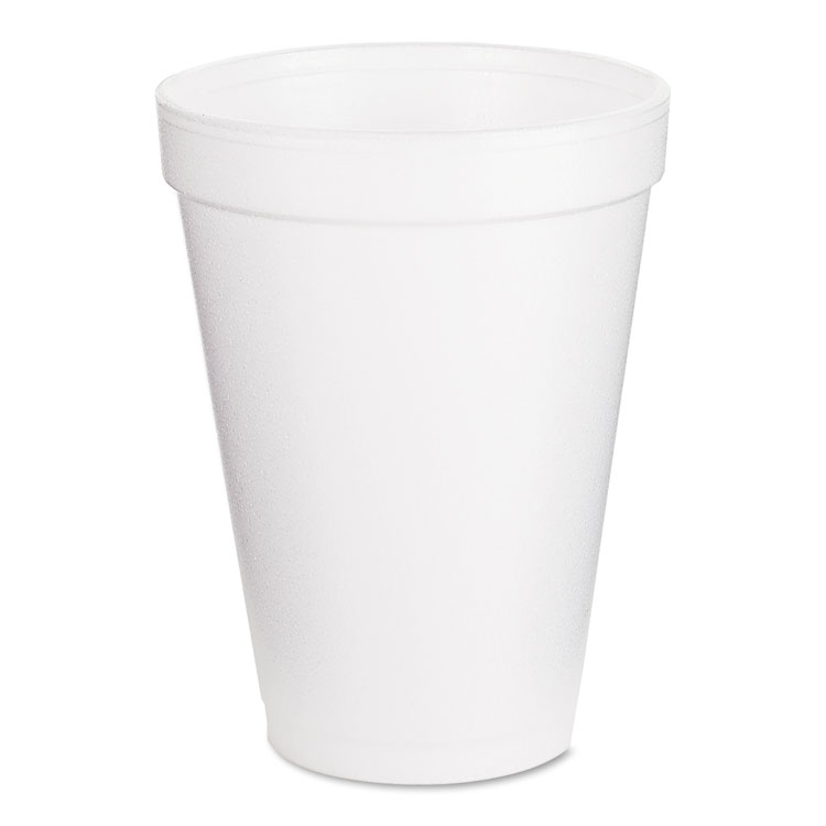 Picture of Foam Drink Cups, 12oz, White, 25/bag, 40 Bags/carton