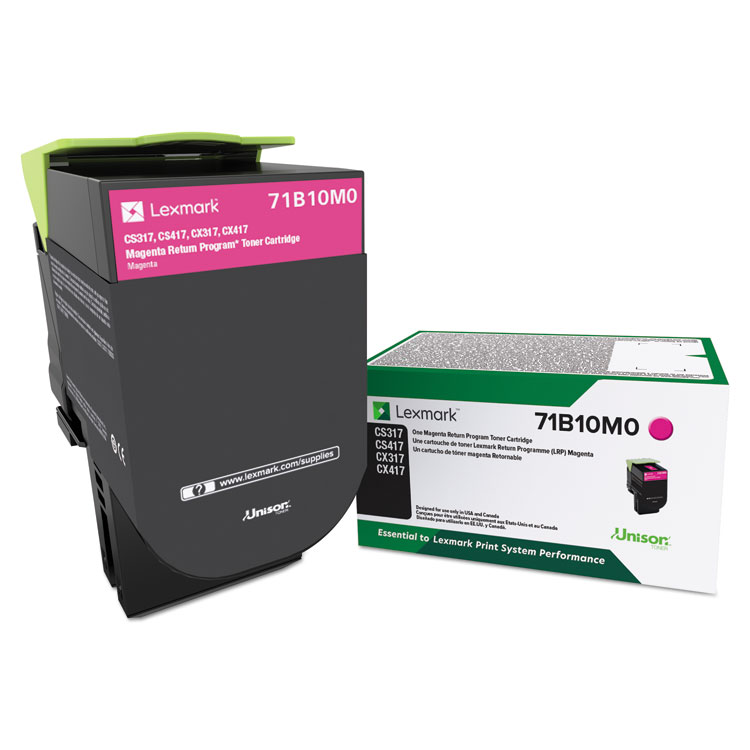 Picture of 71B10M0 UNISON TONER, 2300 PAGE-YIELD, MAGENTA