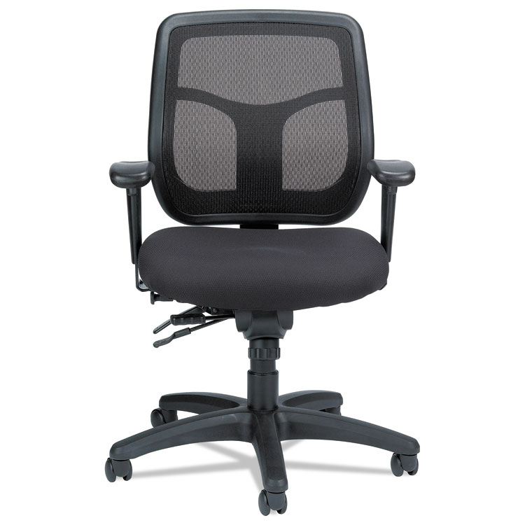 Picture of Apollo Multi-Function Mesh Task Chair, Silver Fabric Seat/silver Mesh Back