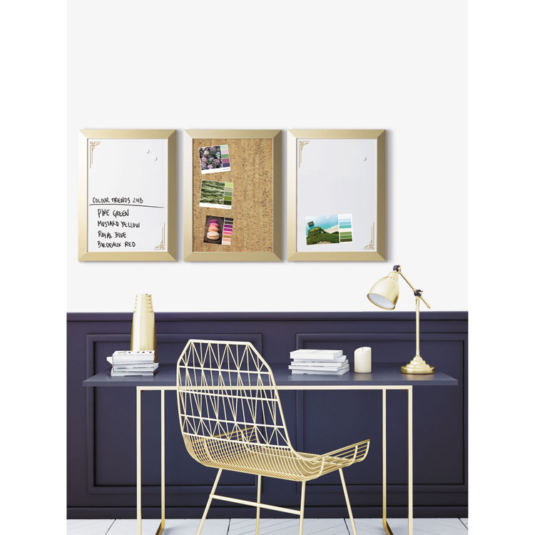 Picture of Positive Flow Metallic Gold Message Board Set, 18" X 24", 3/set