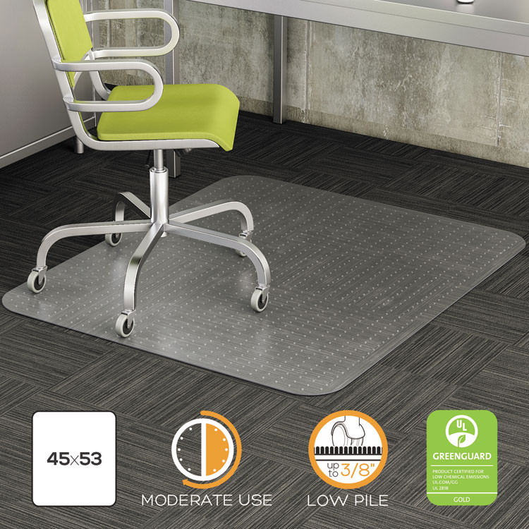 Picture of DURAMAT MODERATE USE CHAIR MAT, LOW PILE CARPET, FLAT, 45 X 53, RECTANGLE, CR