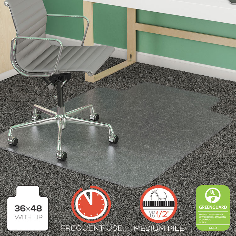 Picture of SUPERMAT FREQUENT USE CHAIR MAT, MED PILE CARPET, ROLL, 36 X 48, LIPPED, CR
