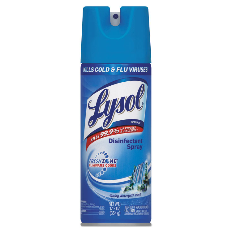 Picture of Disinfectant Spray, Spring Waterfall, Liquid, 12.5 Oz. Aerosol Can, 12/carton