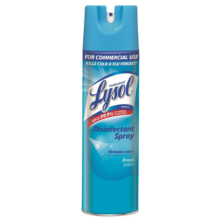 Disinfectant Spray, Fresh, 19 oz Aerosol Can