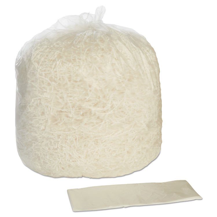 8105015171345, SKILCRAFT Trash Can Liner - High-Density, 45 gal, 10 mic, 40" x 48", Natural, 250/Carton