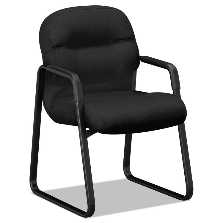 Picture of PILLOW-SOFT 2090 SERIES GUEST ARM CHAIR, BLACK FABRIC