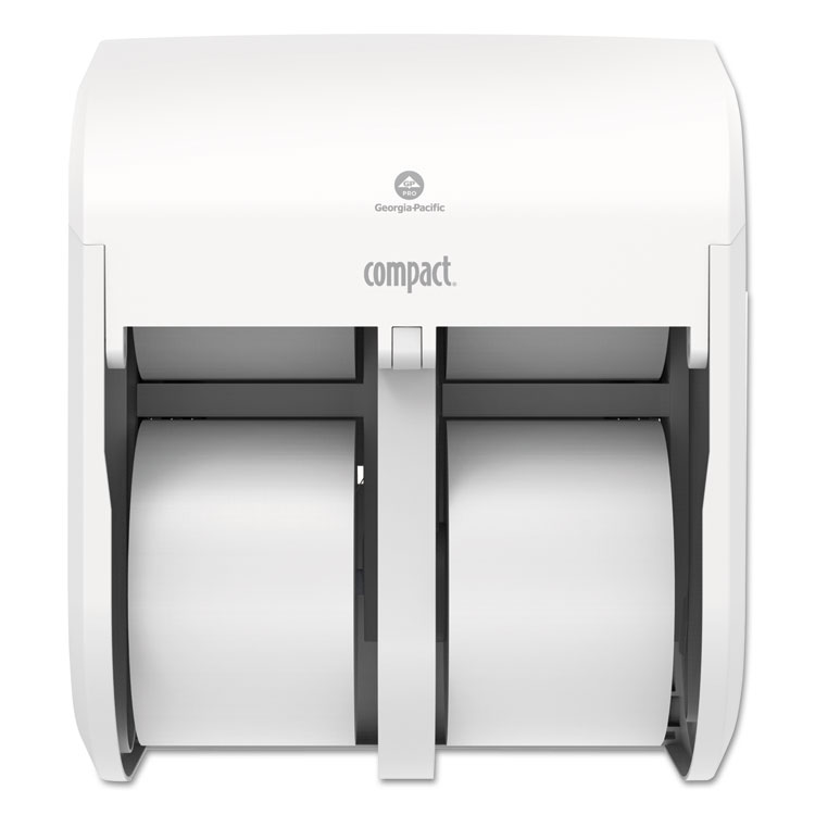 Picture of Compact Quad Vertical Four Roll Coreless Tissue Dispenser, 12.063 X 14.438,white