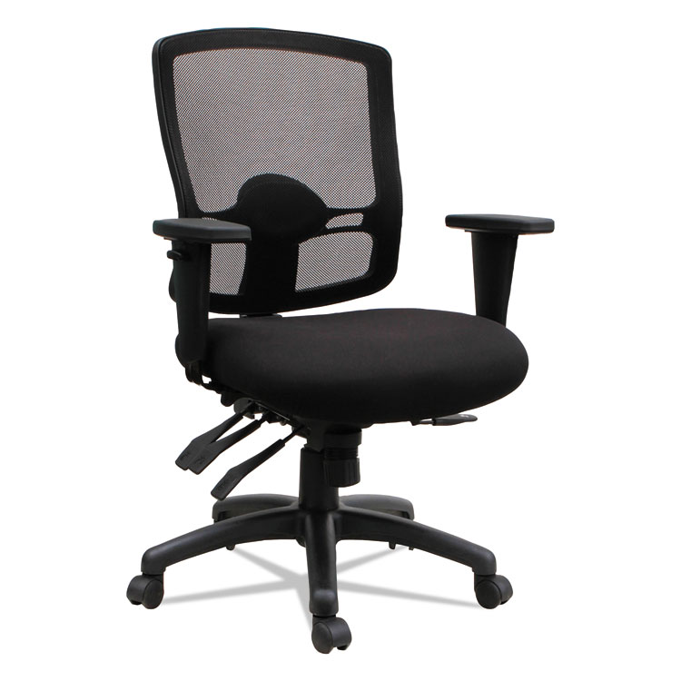 Picture of ALERA ETROS SERIES MID-BACK MULTIFUNCTION WITH SEAT SLIDE CHAIR, BLACK