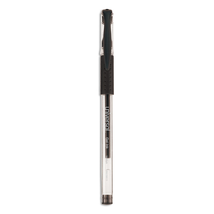 Picture of Comfort Grip Gel Stick Roller Ball Pen, 0.7 Mm, Medium, Black Ink, 60/pk
