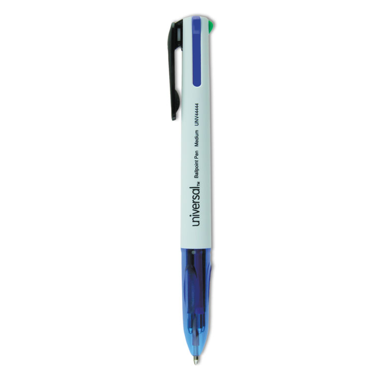 Picture of Retractable 4-Color Pen, 1 Mm, Medium, Assorted Ink, 3/pk