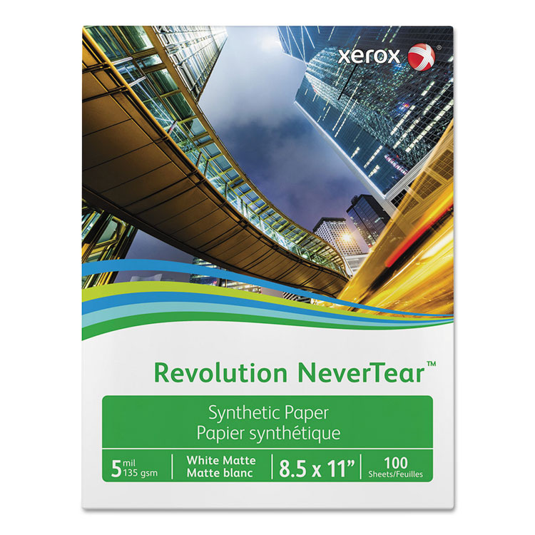 Picture of Revolution Nevertear, 98 Bright, 5 Mil, 8.5" X 11", White, 500 Sheets/carton